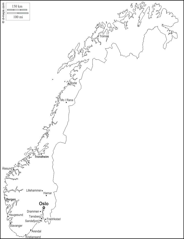 Kaart Norra ülevaade