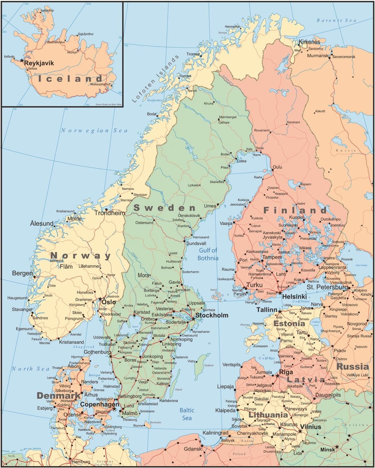 Kaart Norra riik