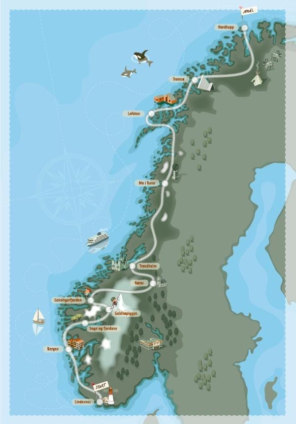 telkimine Norra kaart