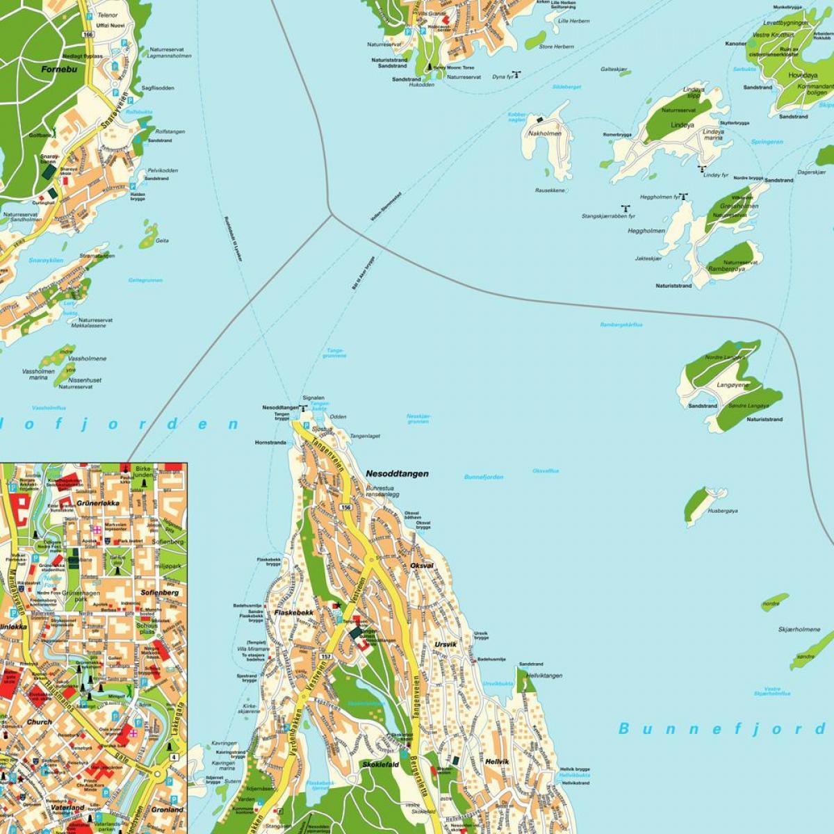 oslo Norra kaardil maailma
