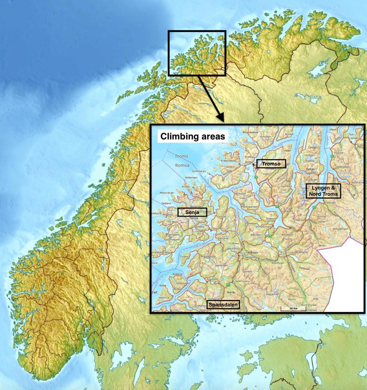 tromsø Norra kaart