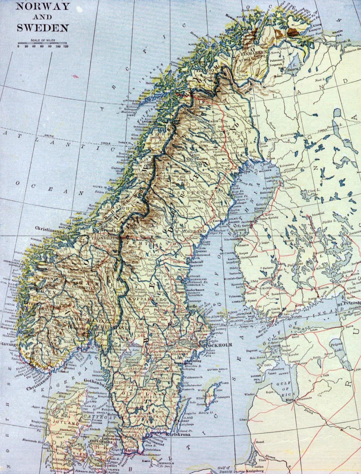 Kaart vana Norra