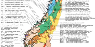 Kaart geoloogilise Norra