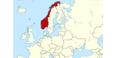 Norra asukoht kaardil