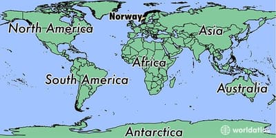 Kaart Norra asukoha kohta maailmas 