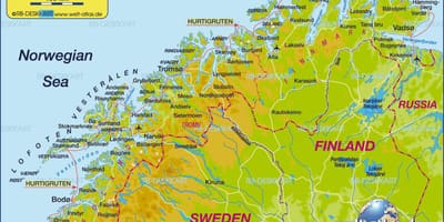 Kaart Norra kirkenes