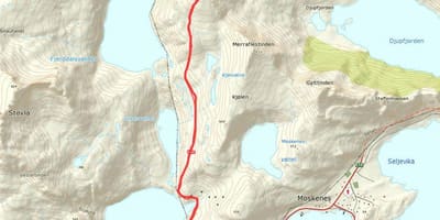 Kaart Norra matkarajad