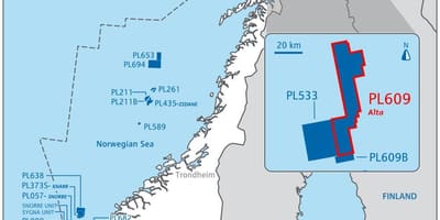 Kaart Norra nafta