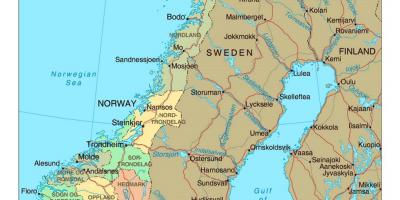 Tee kaart Norra linnad